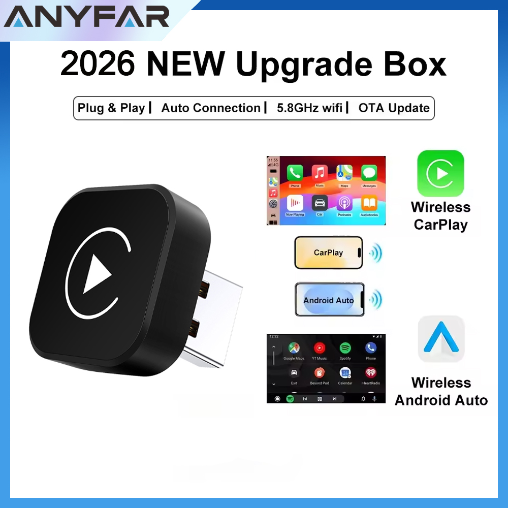 Smartwatch Universal - Adaptor CarPlay Nirkabel 2-in-1 2026, Dongle