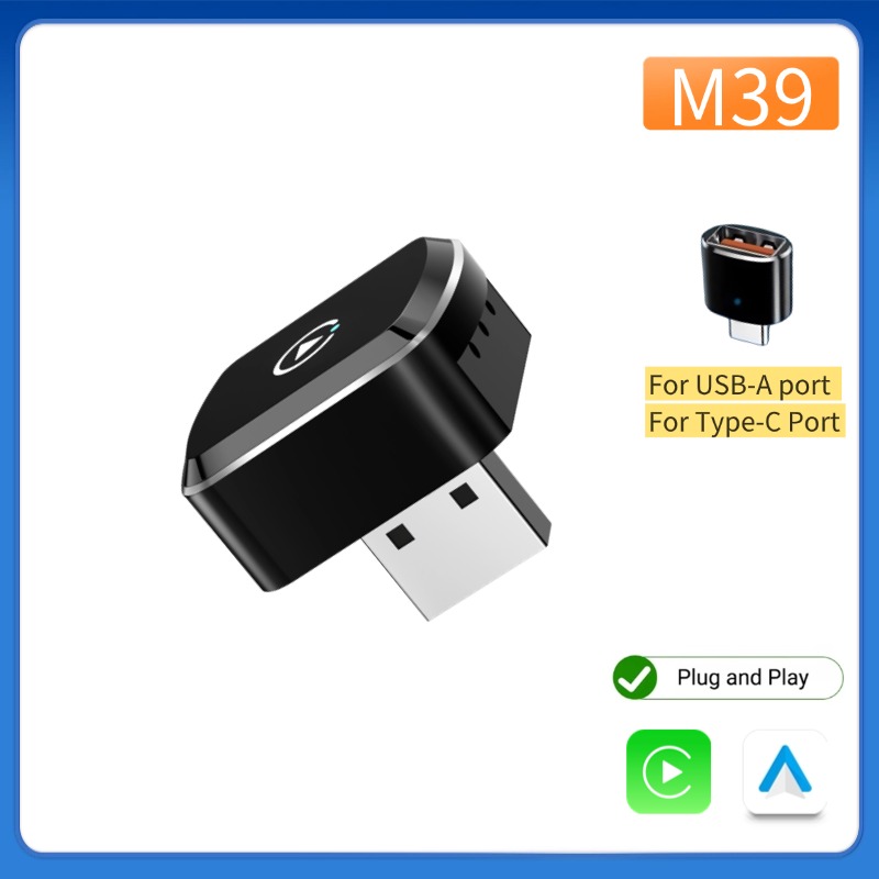 Smartwatch Universal - CarPlay Android Auto Adaptor Nirkabel USB