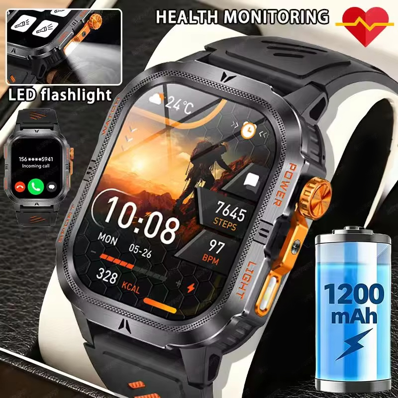 Smartwatch M Active - Jam Tangan Pintar Militer Kasar 2026