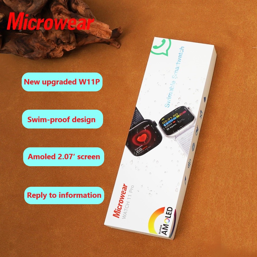Smartwatch M Active - Jam Tangan Pintar Amoled Top11pro W11pro