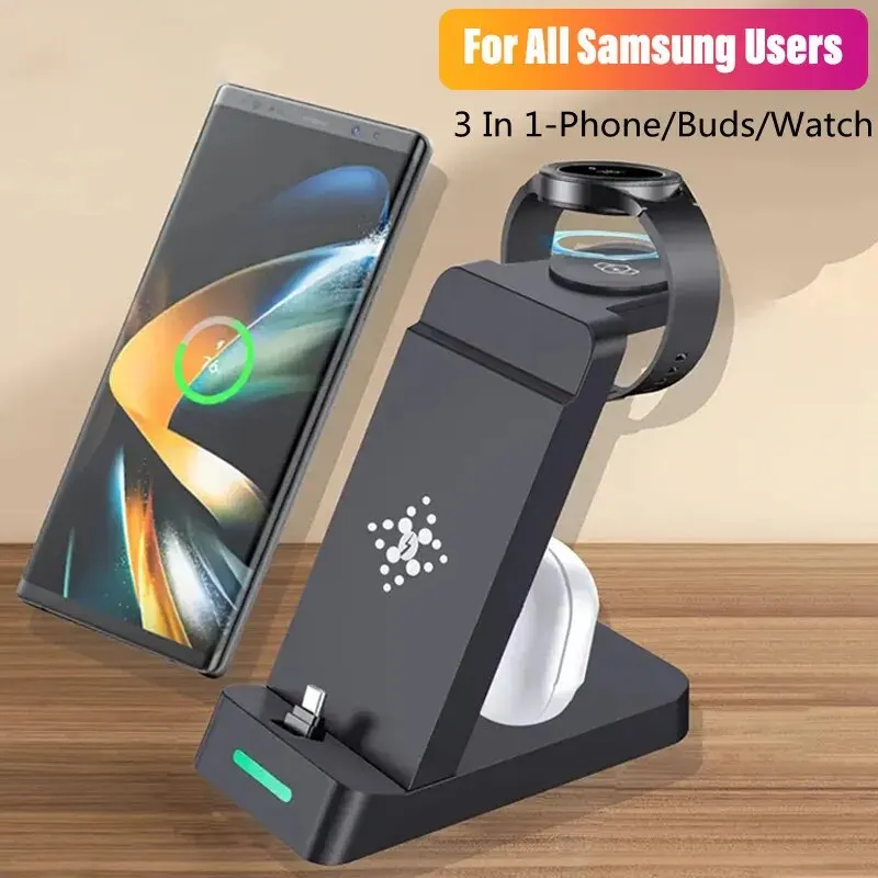 Smartwatch Ac - Stasiun pengisian daya 3 dalam 1