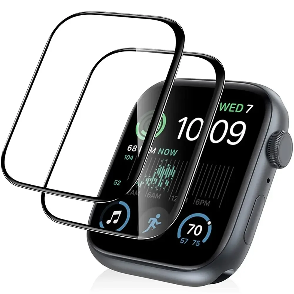 Apple Smartwatch Accessories - Pelindung layar melengkung penuh untuk Apple
