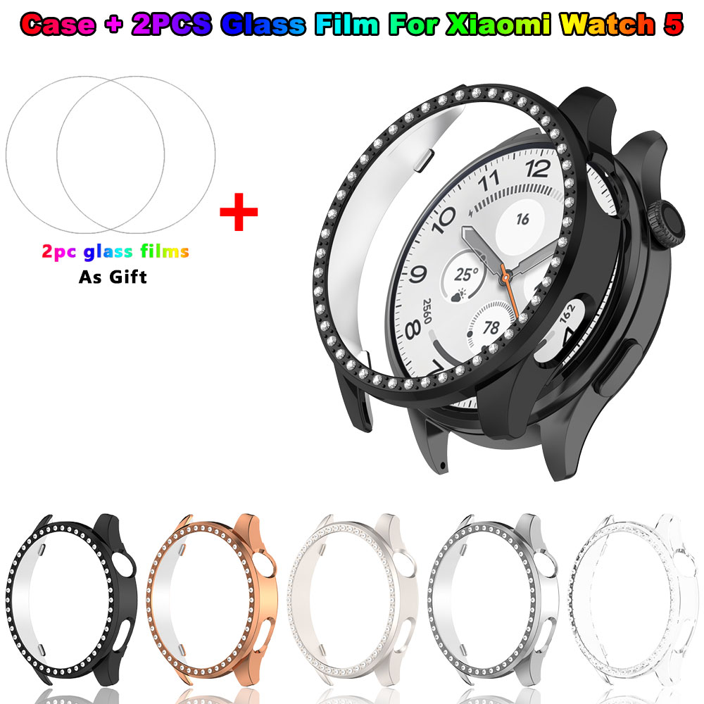 Xiaomi Smartwatch Accessories - Casing PC Bling + Kaca Film