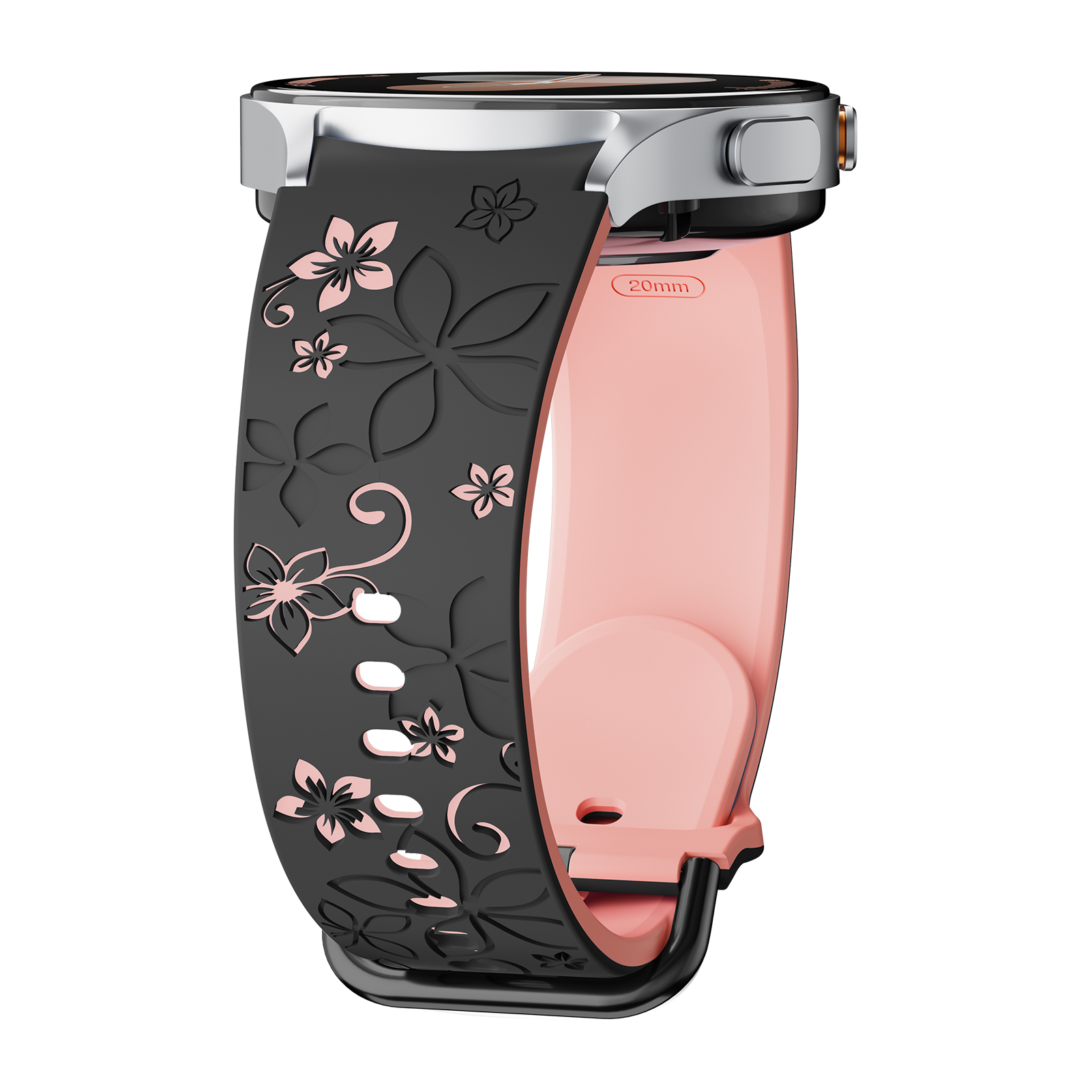 Samsung Smartwatch Ultra Accessories - Tali Silikon Terukir untuk Jam Tangan