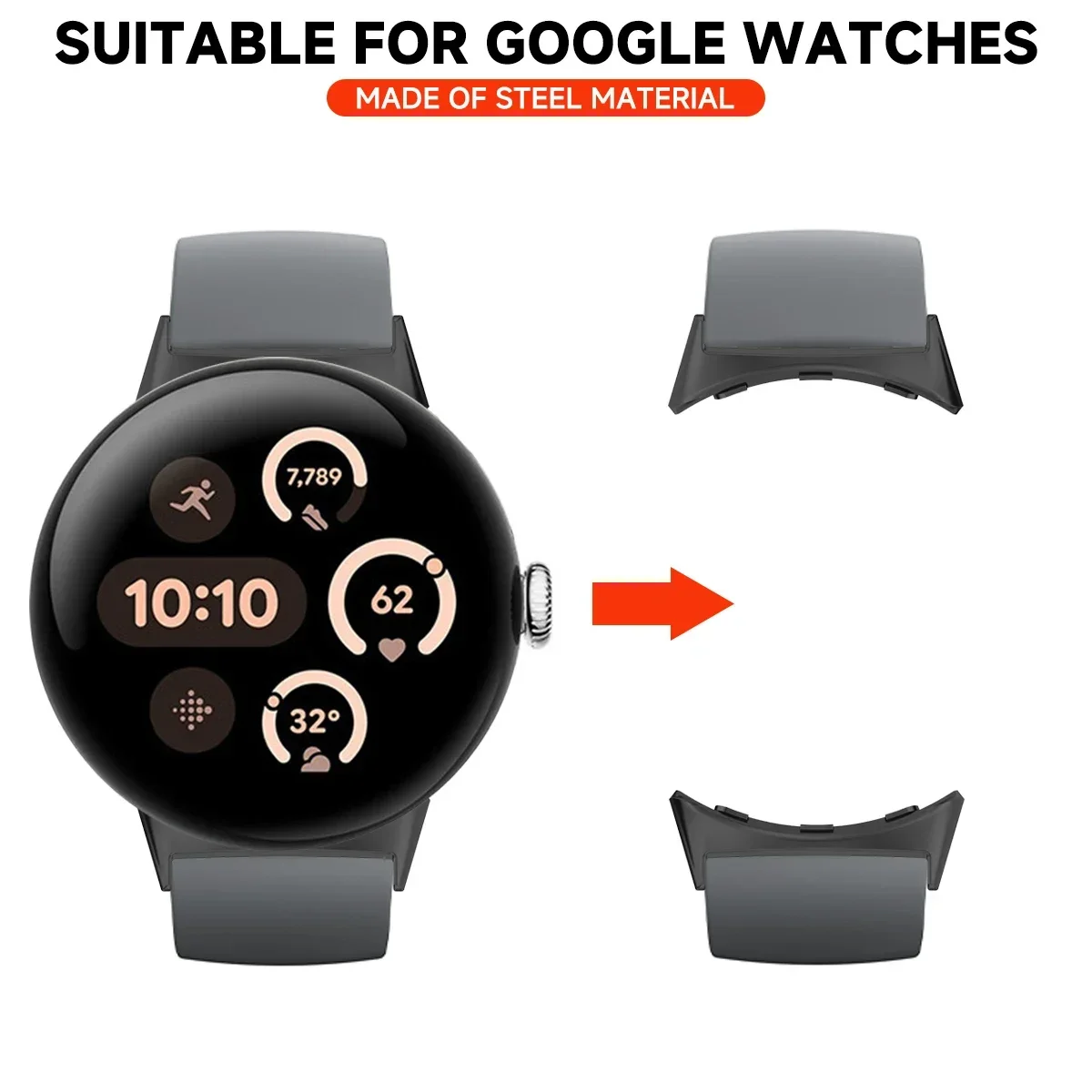 Adaptor konektor tali jam tang - Smartwatch Watch Accessories ulasan dan harga