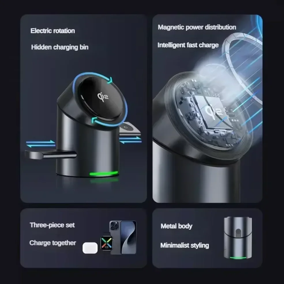 Pengisi Daya Nirkabel Magnetik - Smartwatch Touch ulasan dan harga
