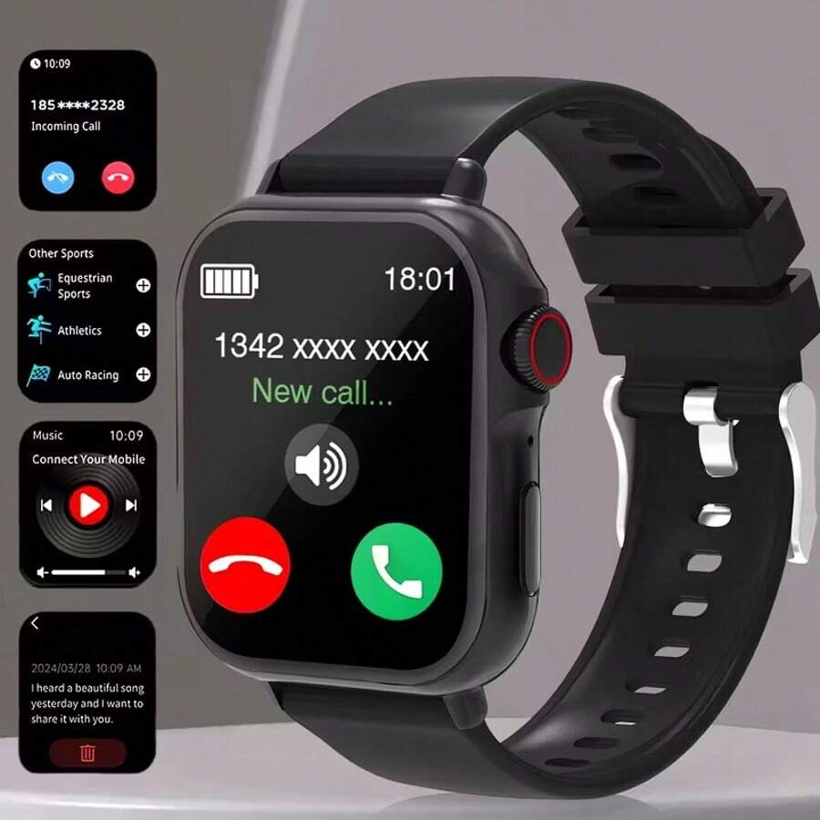 1pc Jam Tangan Pintar 2025 Den - Smartwatch Touch ulasan dan harga