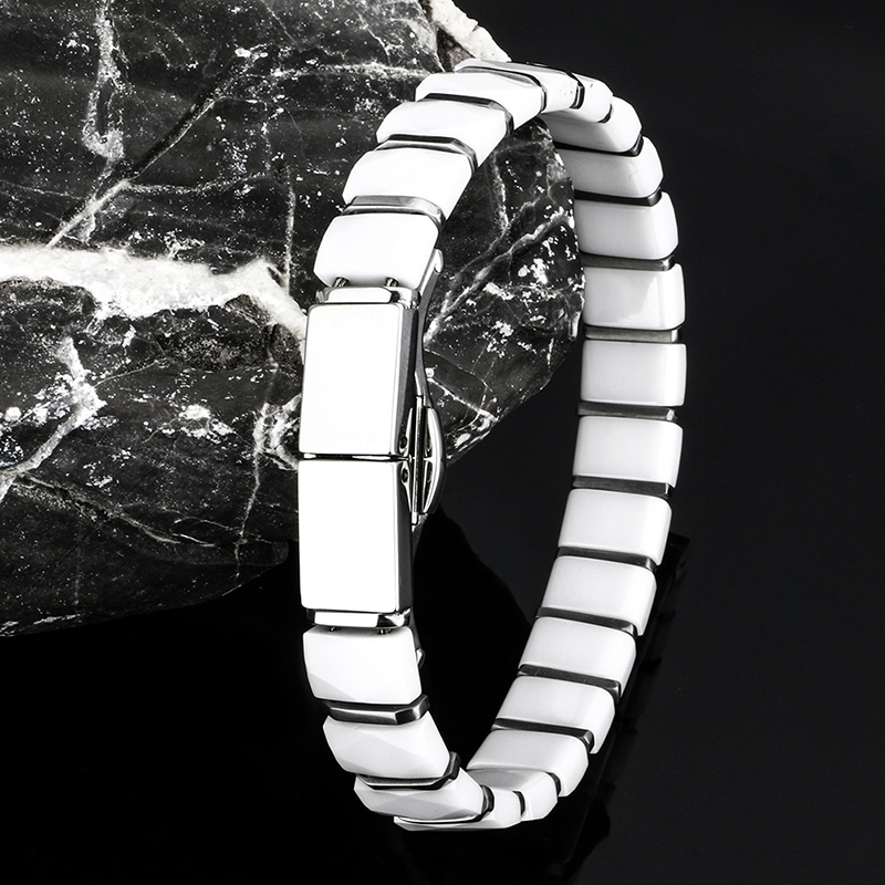 Gelang & Gelang Kesehatan Pria - Ceramic Link Bracelet ulasan dan harga