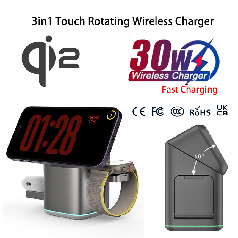 Pengisi Daya Nirkabel Magnetik - Smartwatch Touch ulasan dan harga