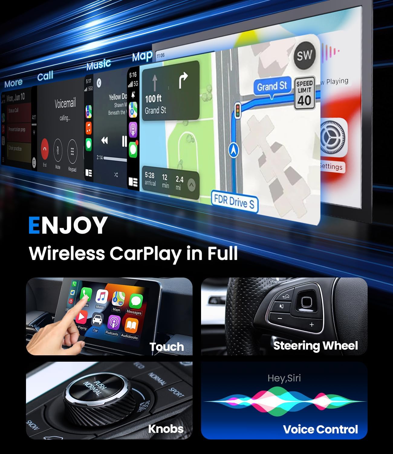 Adaptor CarPlay Nirkabel Baru  - Smartwatch Universal ulasan dan harga