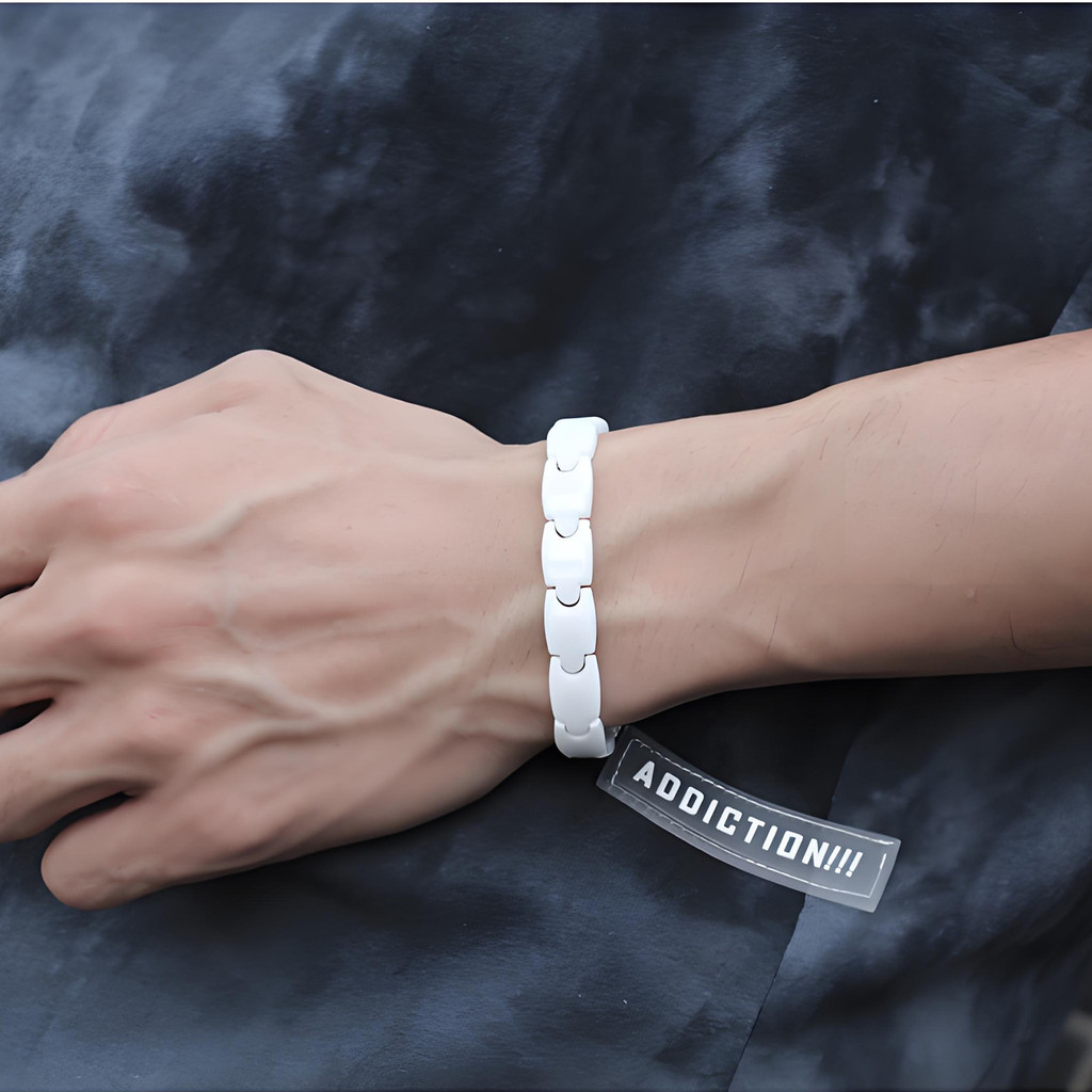 Hadiah Perhiasan Gelang Magnet - Ceramic Link Bracelet ulasan dan harga