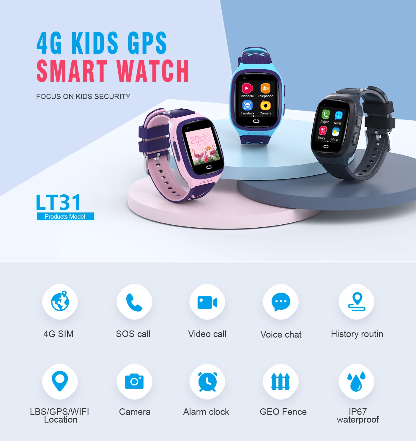 Jam Tangan Pintar Anak 4G SOS  - Smartwatch Id ulasan dan harga