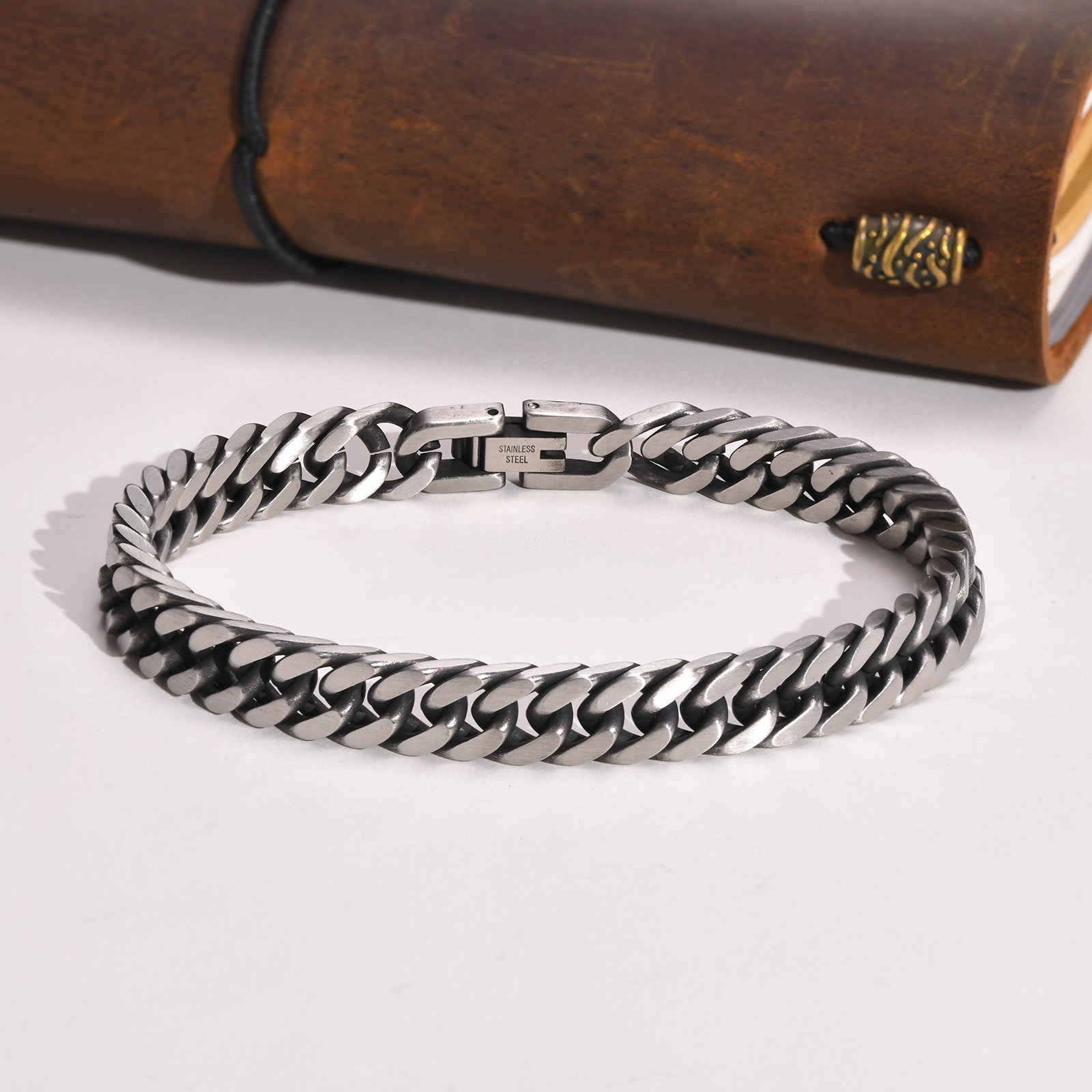 Gelang Rantai Kuba Retro Chunk - Ceramic Link Bracelet ulasan dan harga