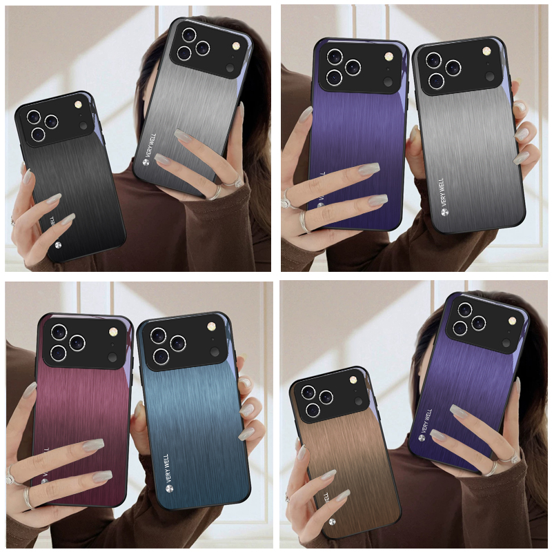 Casing Ponsel Kaca Hitam Minim - Screen Protector Film ulasan dan harga