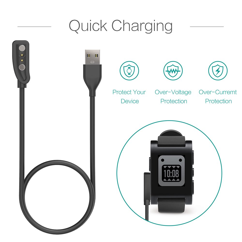 2-Pack Charger untuk Pebble Kl - Pebble Smartwatch Accessories ulasan dan harga