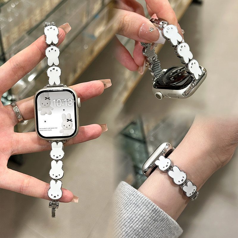 Tali Jam Tangan Kulit Kelinci  - Apple Smartwatch Accessories ulasan dan harga