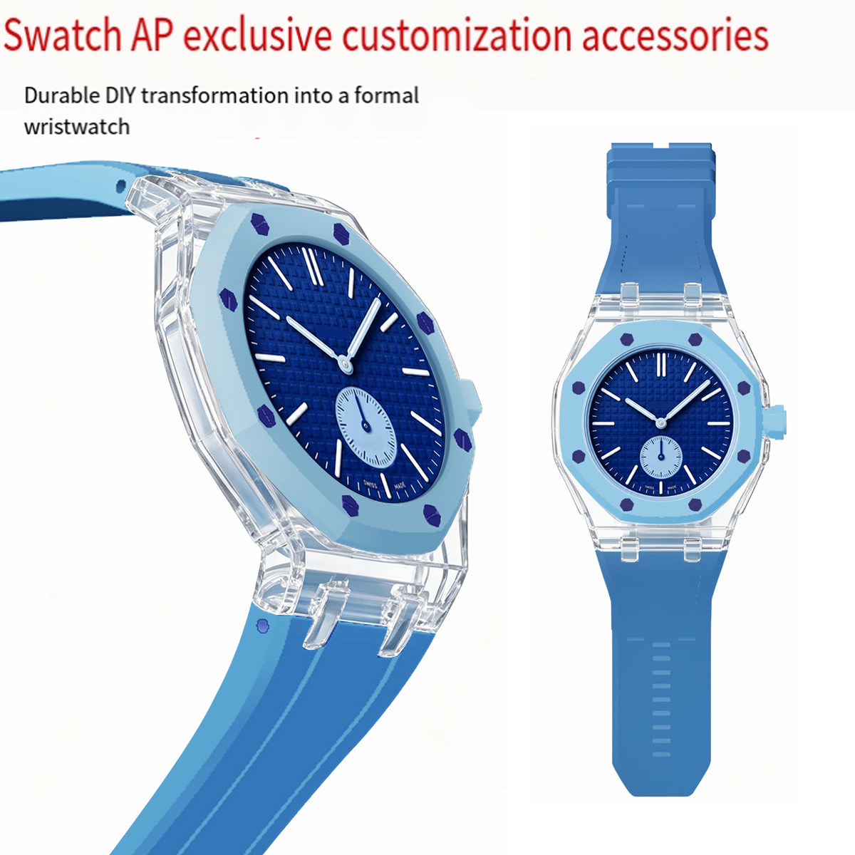 Untuk AP Swatch Co, Casing Tra - Silicone Band Replacement ulasan dan harga