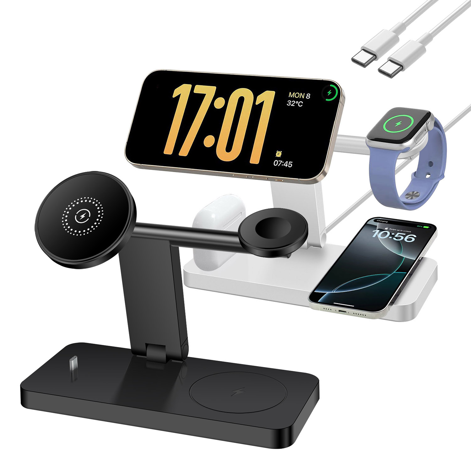 4 in 1 Pengisi Daya Nirkabel M - Smartwatch Ac ulasan dan harga