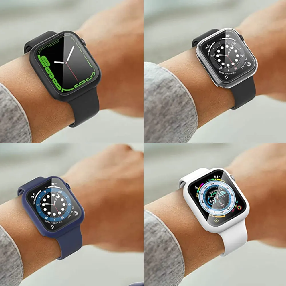 Kaca + penutup untuk Apple Wat - Smartwatch Band Accessories ulasan dan harga