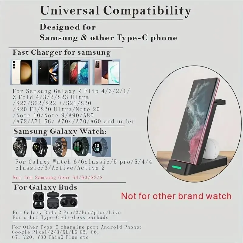 Stasiun pengisian daya 3 dalam - Smartwatch Ac ulasan dan harga