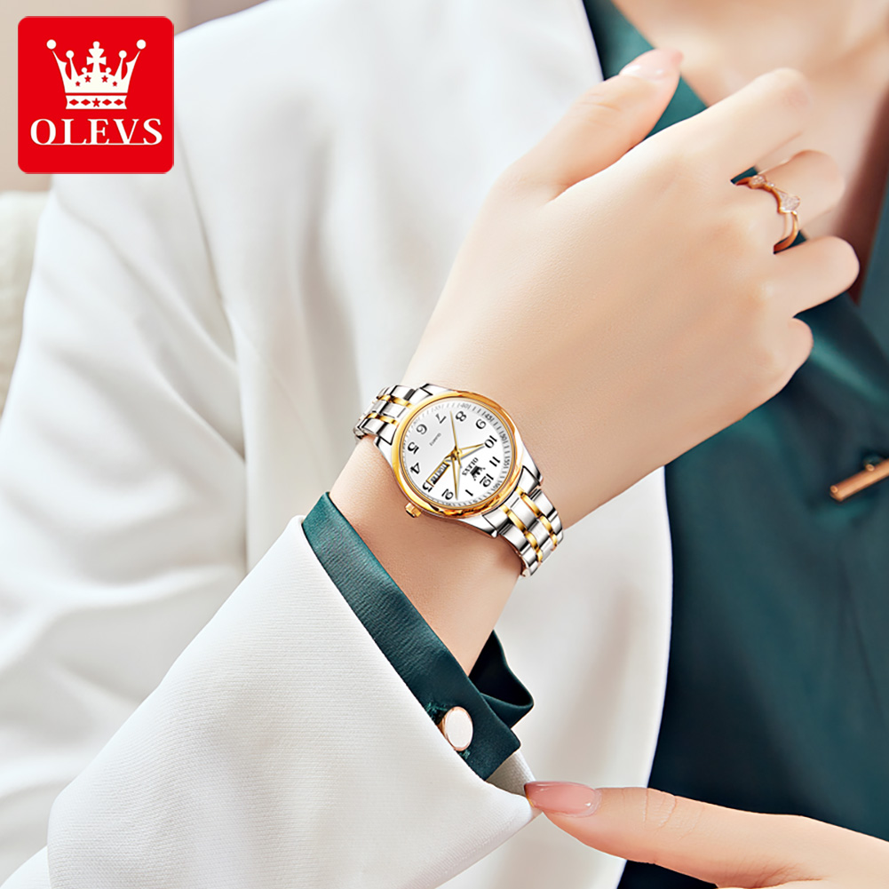 Jam Tangan Wanita Merk OLEVS Q - Accessories With Watch ulasan dan harga