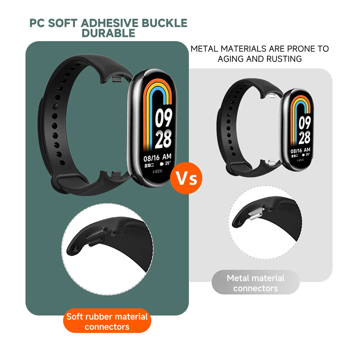 Tali untuk Xiaomi Mi Band 9/9  - Silicone Band Replacement ulasan dan harga