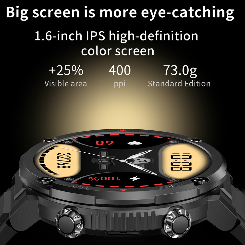 Jam tangan pintar 1.6 inci 400 - Smartwatch M Active ulasan dan harga