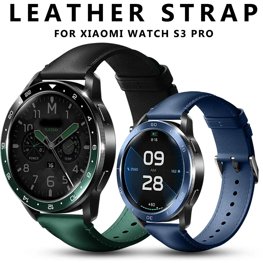 Tali kulit asli 22MM untuk jam - Xiaomi Smartwatch S3 Accessories ulasan dan harga